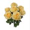 20" Rose Bush w/ 7 Silk Blooms - 2 Pack Lifelike Floral Décor
